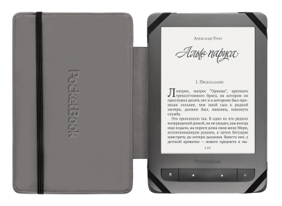 PocketBook Cover 6&quot; 2-sided (black/grey) für PB 622/623/624/626 (PBPUC-BCGY-2S)