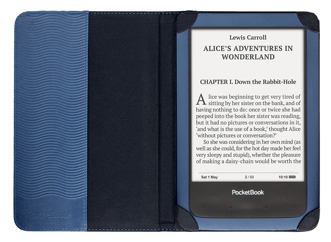 PocketBook Shell Cover voot PocketBook Aqua, blauw (PBPCC-640-BL)